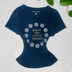 American Eagle Enjoy The Little Things Basic Tee